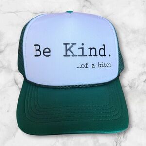 Green and White Trucker Hat